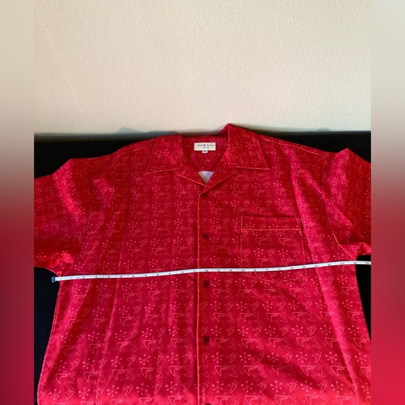 Chochie Casuals Shirt Red Mens Lady Luck Size XL NWT - Picture 11 of 12